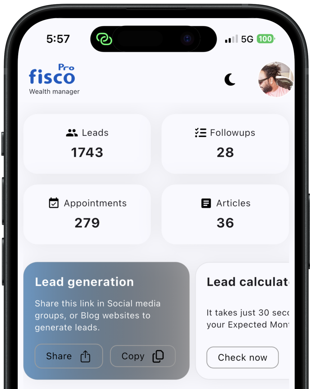 fisco pro sales funnel's home page